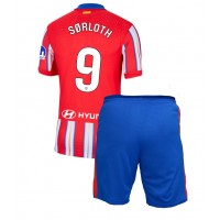 Atletico Madrid Alexander Sorloth #9 Hjemmedraktsett Barn 2024-25 Kortermet (+ Korte bukser)